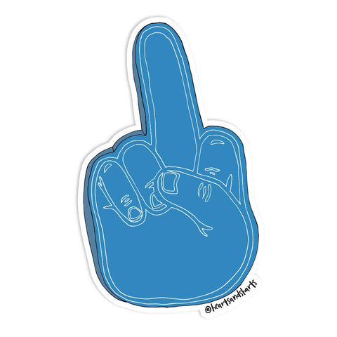 FOAM FINGER FLIP OFF STICKER - Sunflower Story Boutique