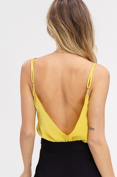 Lemon Drop Yellow Camisole - Sunflower Story Boutique
