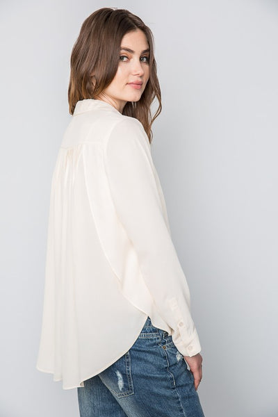 Winged Angel Cream Top - Sunflower Story Boutique