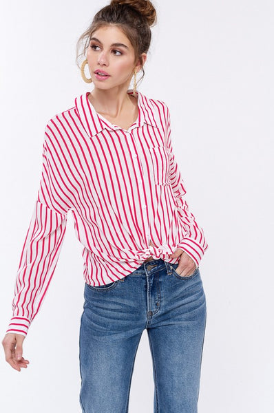 Candy Cane Top - Sunflower Story Boutique