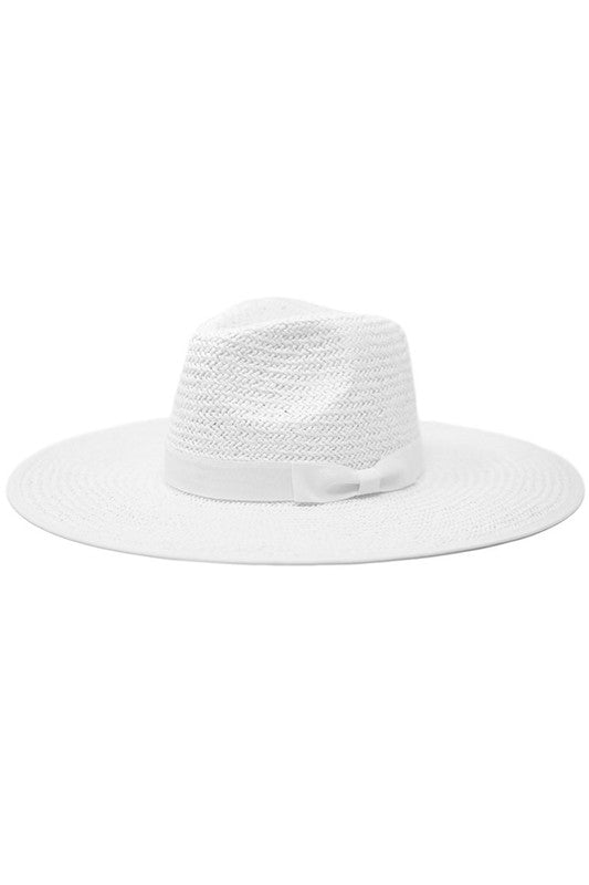 Dallas Straw Hat (White) - Sunflower Story Boutique