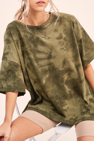 Lounge Day Tee (Olive) - Sunflower Story Boutique