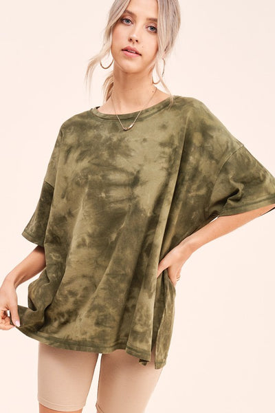 Lounge Day Tee (Olive) - Sunflower Story Boutique