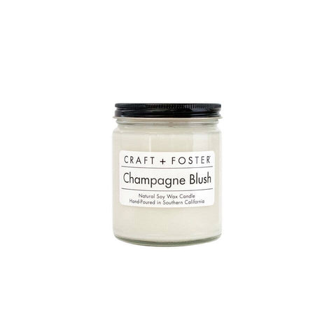 Champagne Blush - 8oz Natural Soy Candle - Sunflower Story Boutique