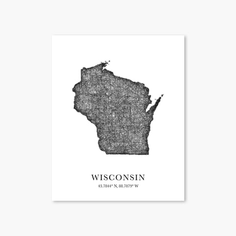 Wisconsin - Everyday Art Print - Sunflower Story Boutique