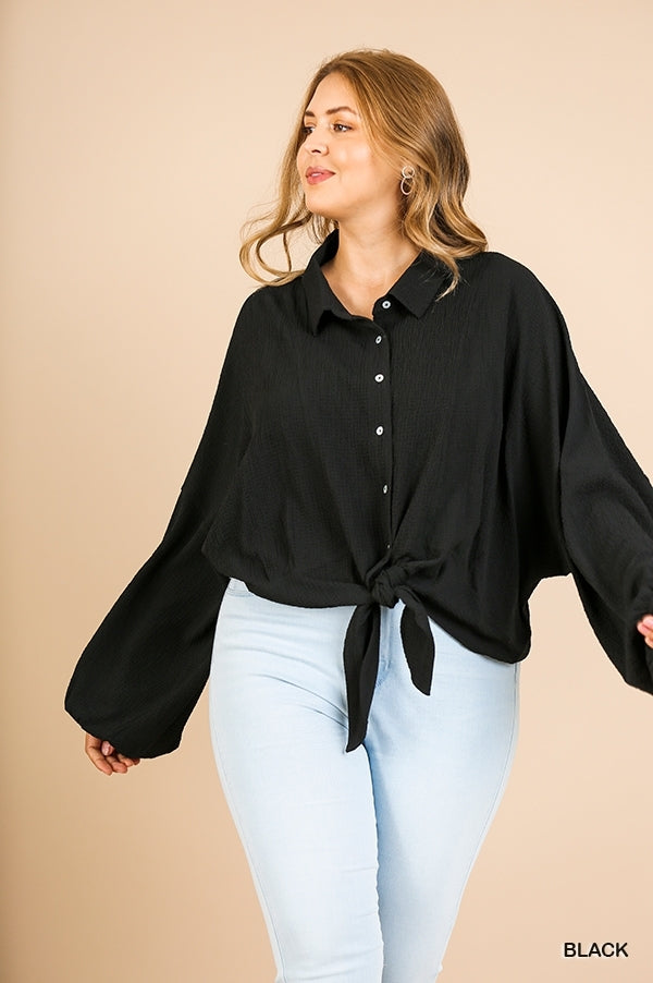 Oynx Bell Curvy Top - Sunflower Story Boutique