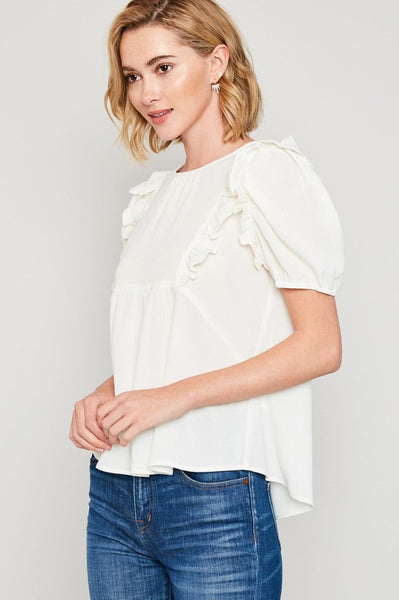 Ruffle Me Baby Top - Sunflower Story Boutique