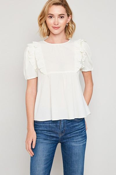 Ruffle Me Baby Top - Sunflower Story Boutique