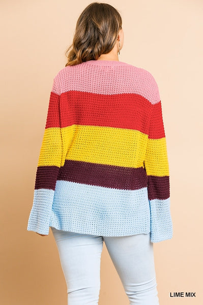 Rainbow Magic Curvy Sweater - Sunflower Story Boutique
