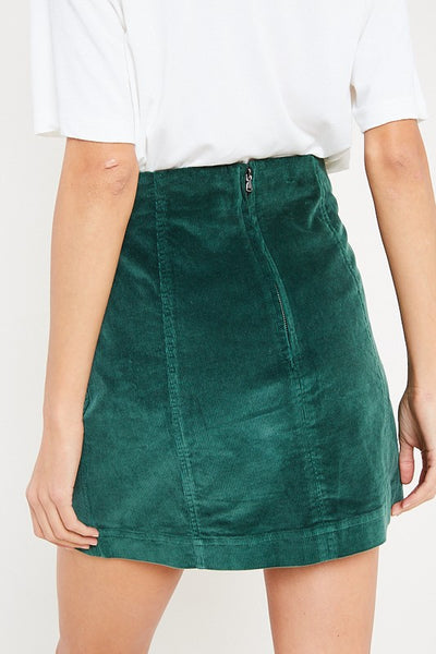 Green Lantern Mini Skirt - Sunflower Story Boutique