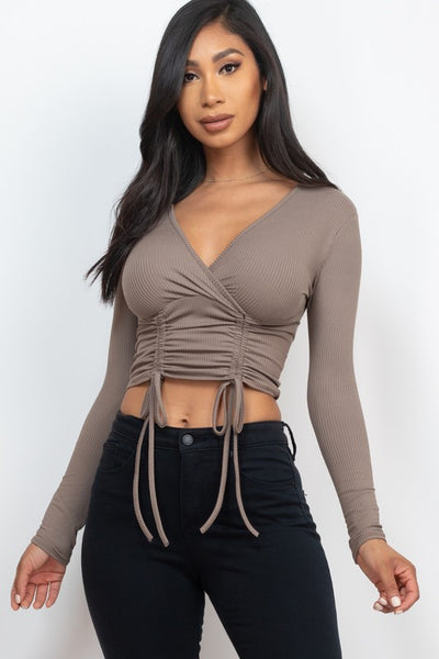 Isabelle Top (Taupe) - Sunflower Story Boutique