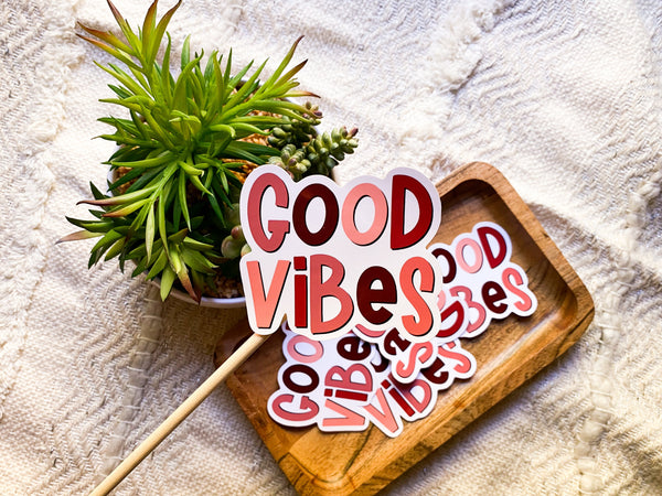 Good Vibes Sticker - Sunflower Story Boutique