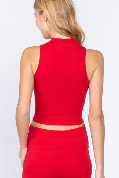 Heyday Crop Top (Red) - Sunflower Story Boutique