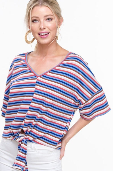 Striped Love Tee - Sunflower Story Boutique