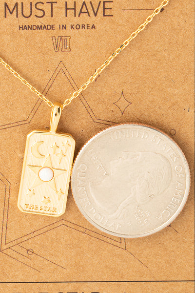 The Star Tarot Card Pendant Necklace - Sunflower Story Boutique
